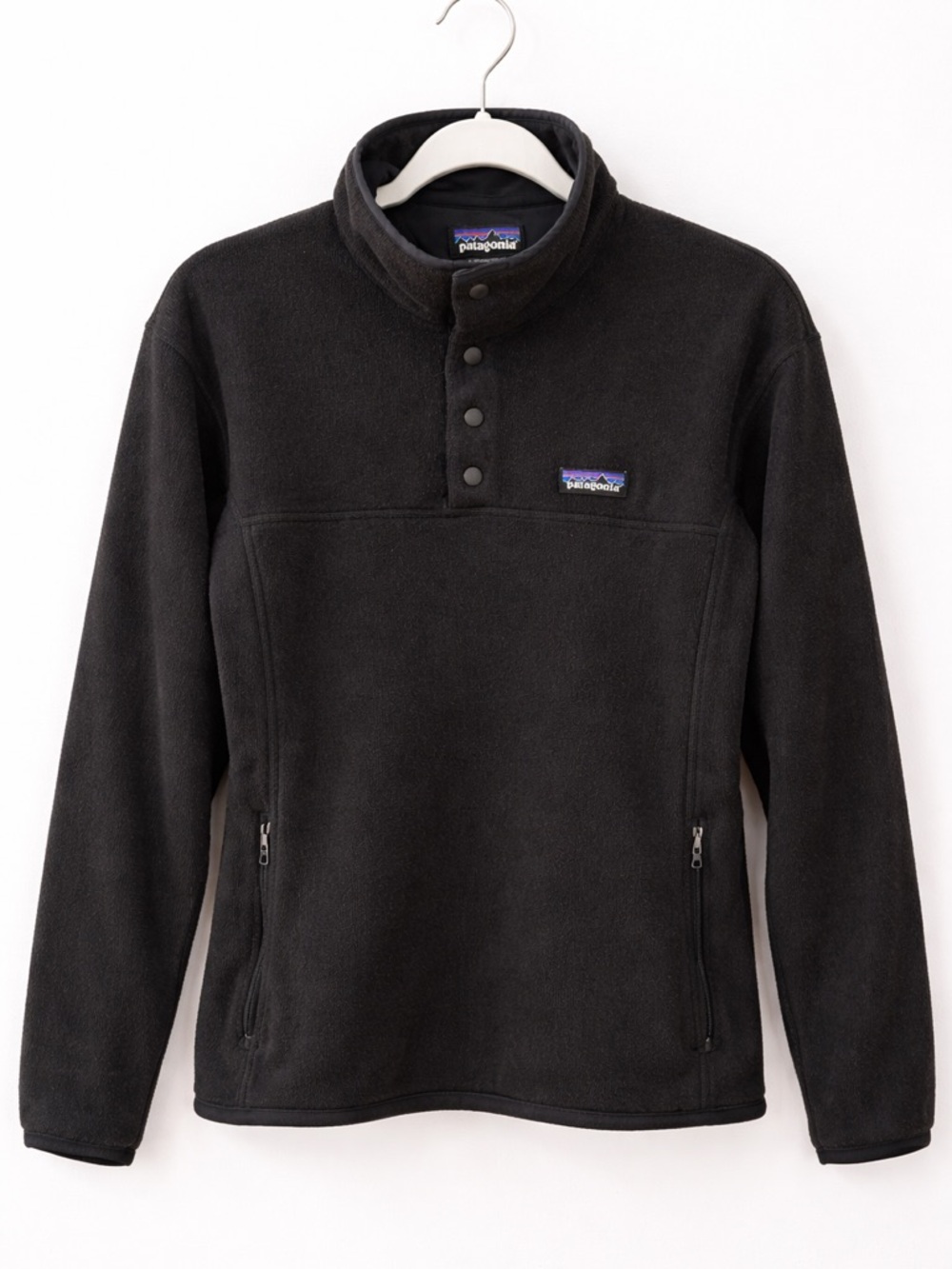 Patagonia Women’s Black Snap-T Fleece Pullover Size Small Synchilla Lightweight